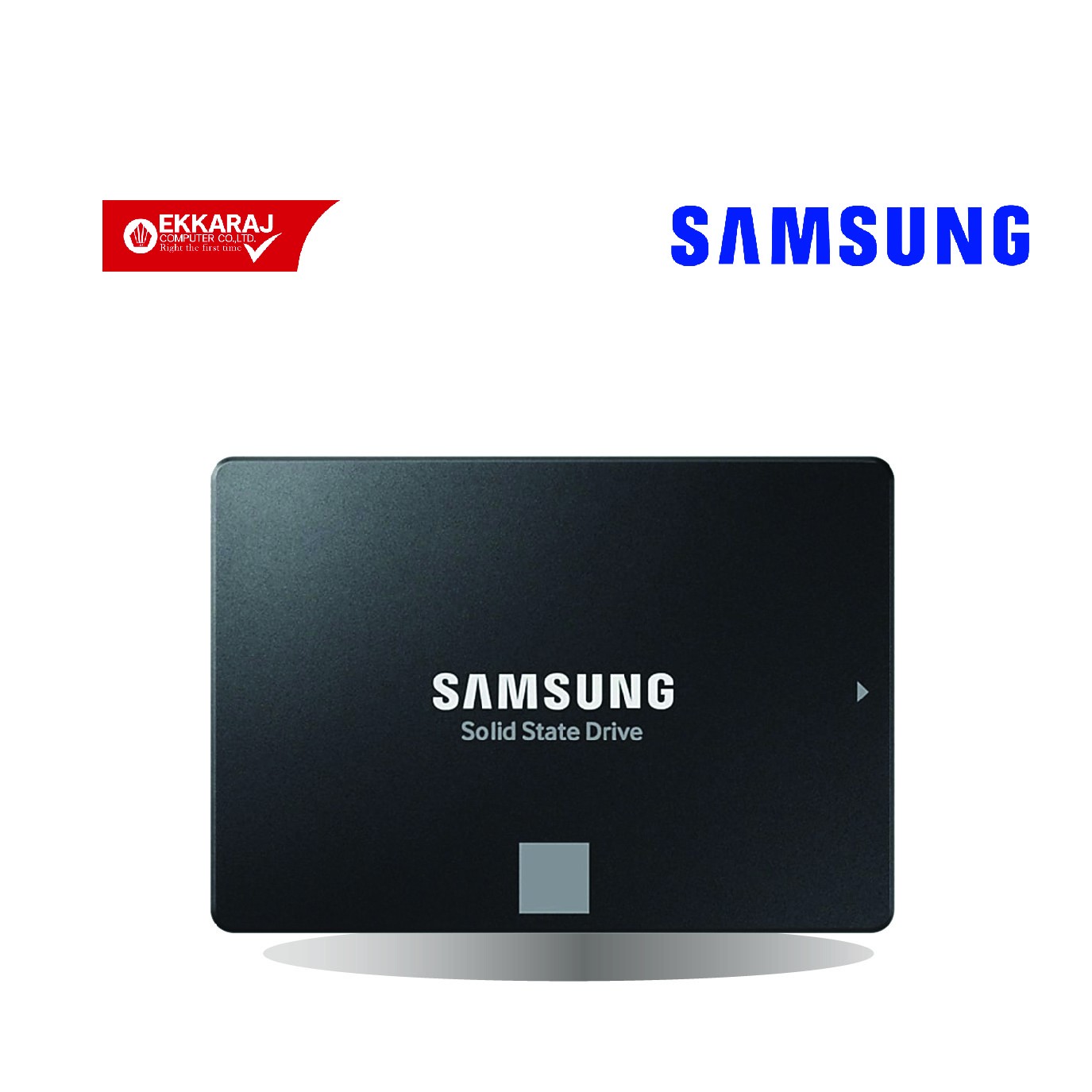 Ekkaraj Computer product ssd-เอสเอสดี-samsung-870-evo-sata3-mz-77e500bw-sl-ekc-sl-1sa520-6c7jZ