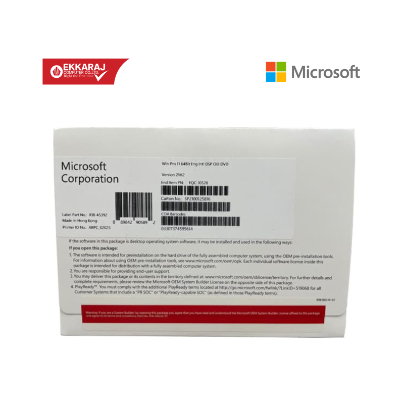 Ekkaraj Computer product windows-11-pro-64-bit-fqc-10528-ms-win-11-pro-x64-eng-intl-dsp-oei-dvd-al7CW