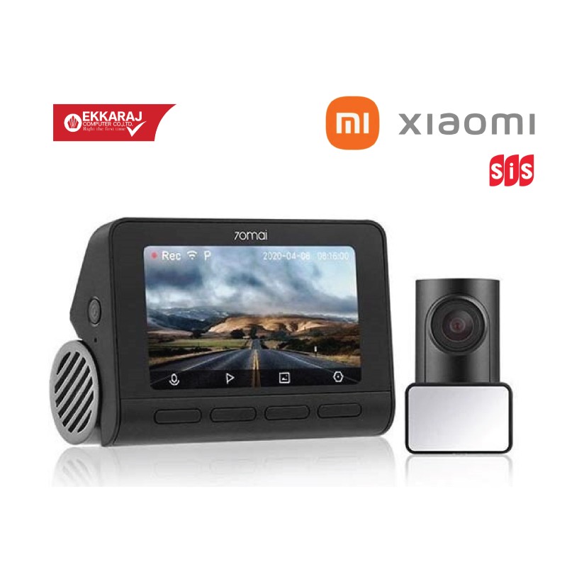 Ekkaraj Computer product ชุดกล้องหลังติดรถยนต์-70mai-dash-cam-4k-a800splrc06-set-jEXbu