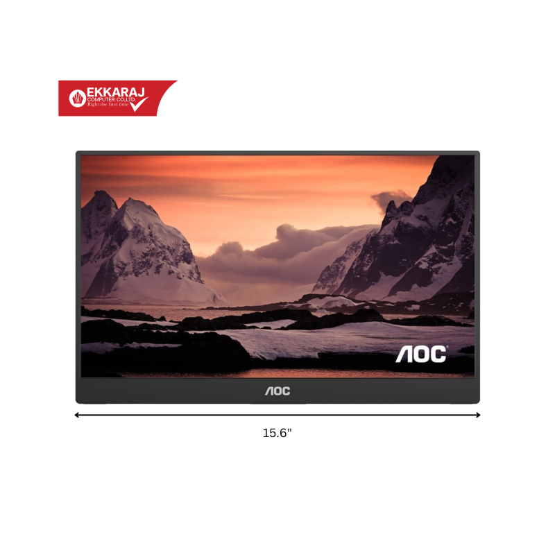 Ekkaraj Computer product monitor-aoc-portable-156-16t10sl67-ledslipsslusb-cslmini-hdmisl60hzslaoc-16t10sl67-4Y1za