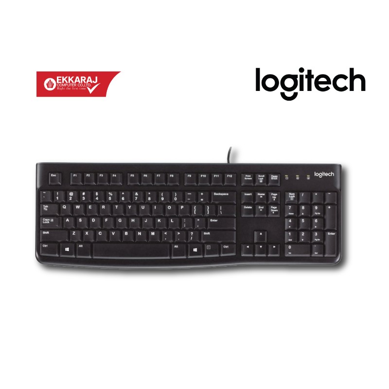 Ekkaraj Computer product คีย์บอร์ด--logitech-k120bm920-002590-keyboard-usb-black-sl-hcp075-sl-ekc-QKFxh