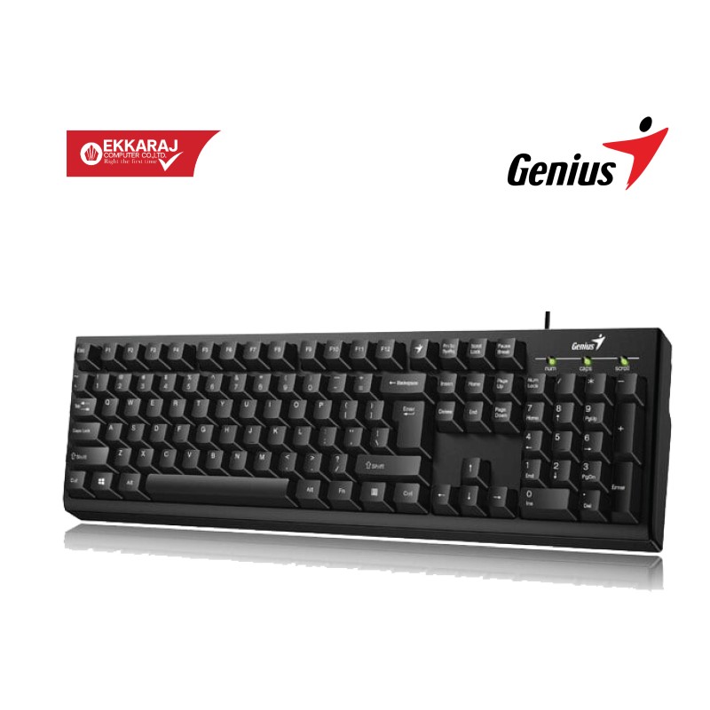 Ekkaraj Computer product คีย์บอร์ด--genius--kb-100-smart-keyboard-usb-sl-gen048-sl-ekc-HUzSh