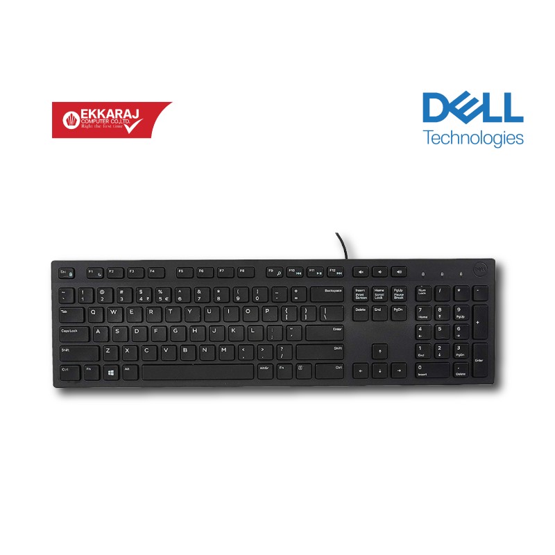 Ekkaraj Computer product คีย์บอร์ด-dell-kb216bm580-adlg-kit-keyboard-thai-black-sl-de2451-sl-ekc-AdXKS