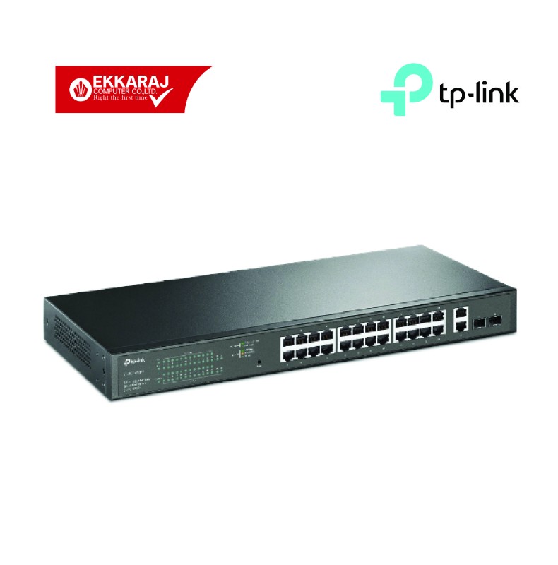 Tl Sg1428pe Tp Link 28 Port Gigabit Easy Smart Poe Switch With 24 Port Poe 1tp162 Ekc 4087