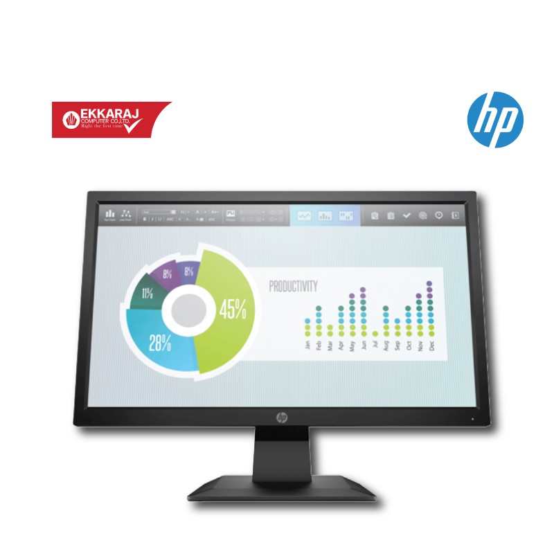 Ekkaraj Computer product จอมอนิเตอร์-monitor-hp-5rd66aa-p204v-195-black-hpm150-sl-ekc-uMbRT