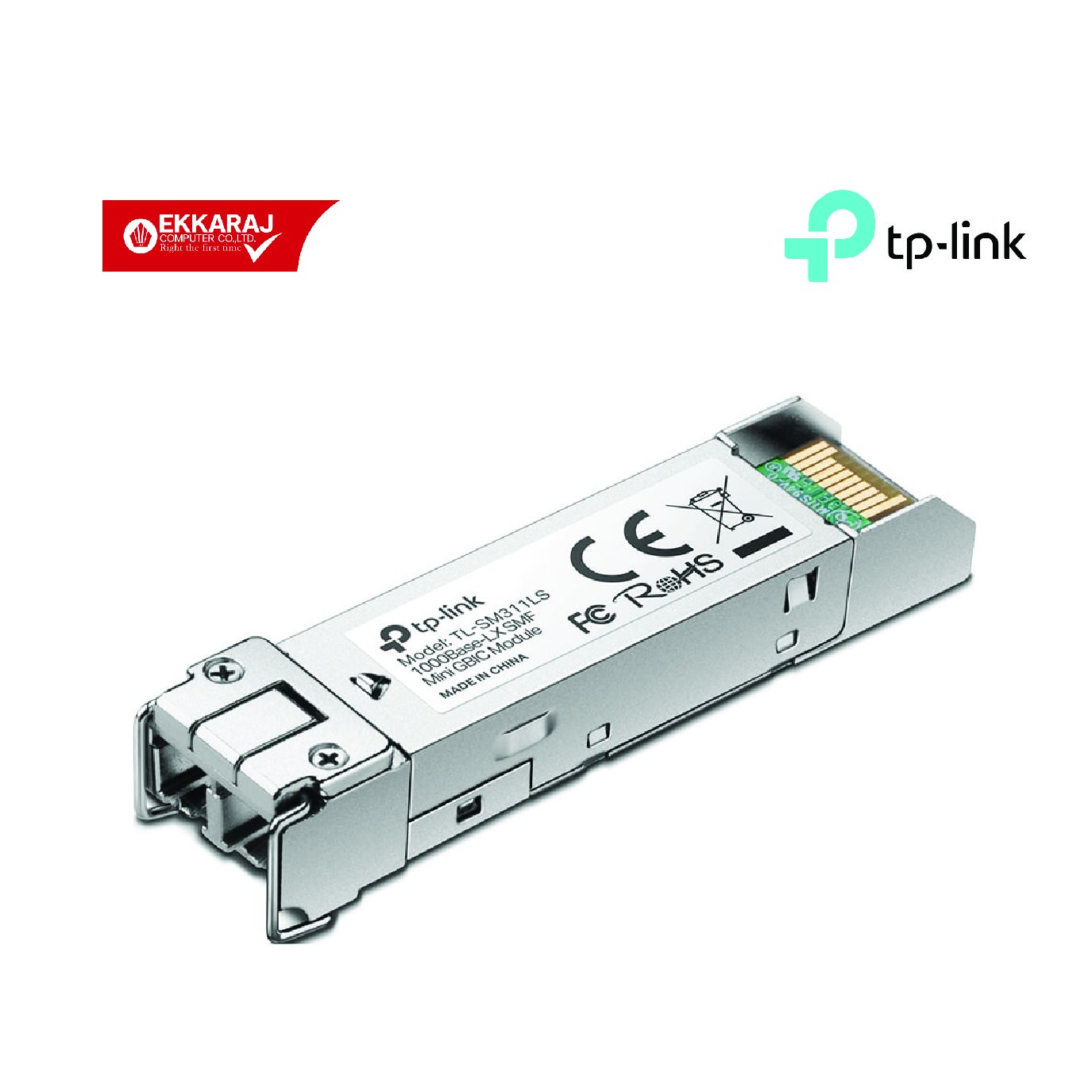 Ekkaraj Computer product module-อุปกรณ์เชื่อมต่ออินเตอร์เน็ต-tp-link-minigbic-module-tl-sm311ls-1tp161-ekc-XQCoX