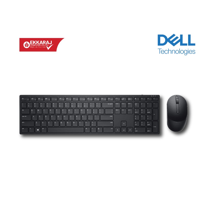 Ekkaraj Computer product คีย์บอร์ด-pl-เมาส์-dell-km5221wbmsns580-ajod-pro-wireless-keyplmouse-01-sl-de4255-sl-ekc-509I4