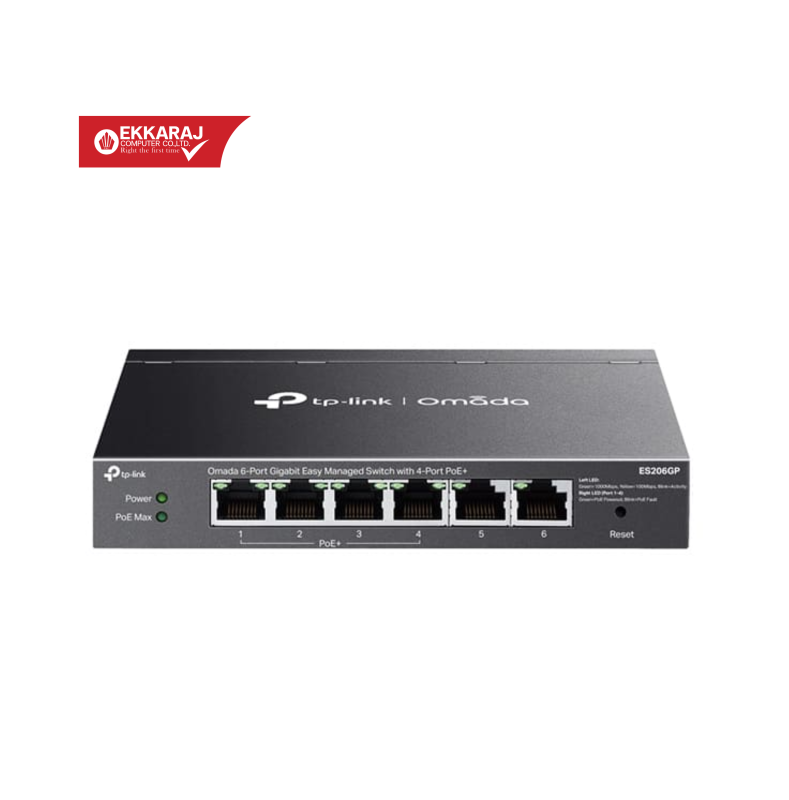 Ekkaraj Computer product switch-tp-link-es206gp-easy-smart-switch-6g-4g-poepl-cafXX