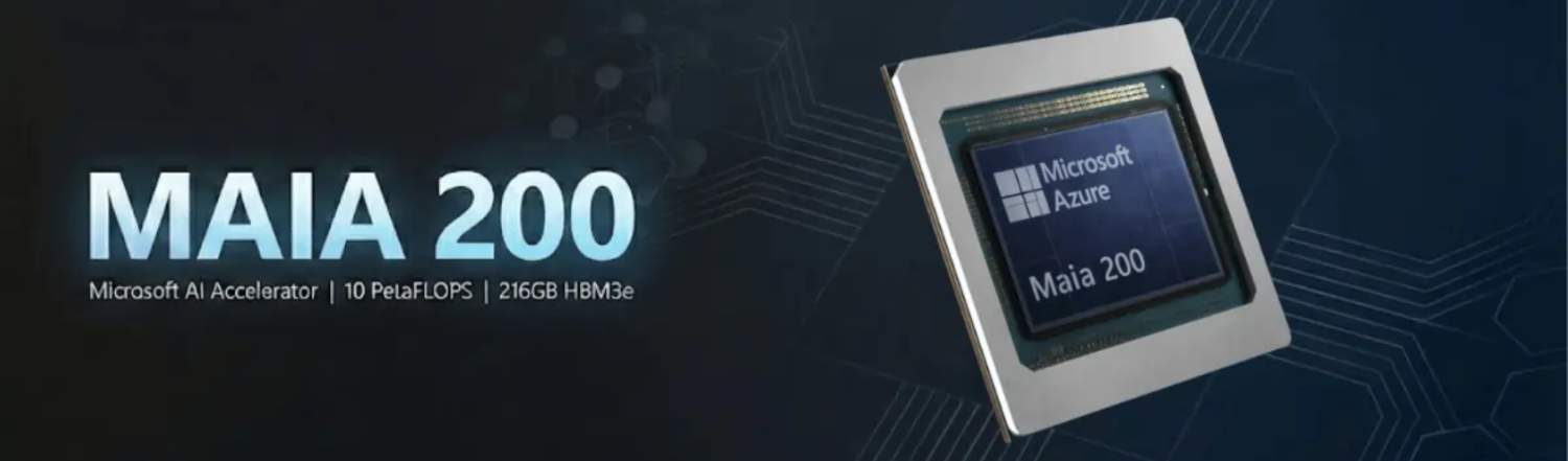Microsoft ได้เปิดตัว Maia 200 ซึ่งเป็นชิปเร่งความเร็ว AI (AI Accelerator) รุ่นที่ 2 ของบริษัท ต่อยอดจาก Maia 100
