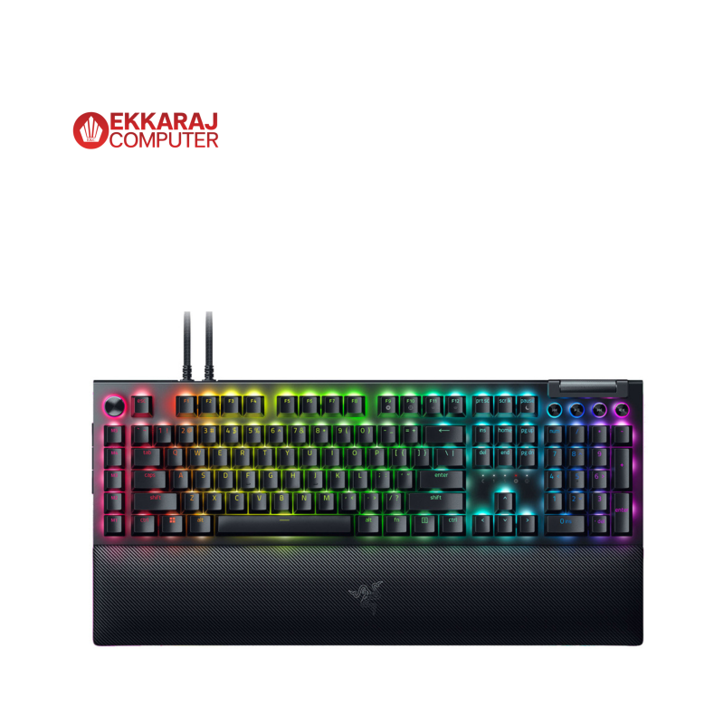 Ekkaraj Computer product keyboard-razer-blackwidow-v4-pro-razer-yellow-switch---razer-chroma-rgb---enslth-black-BArgw