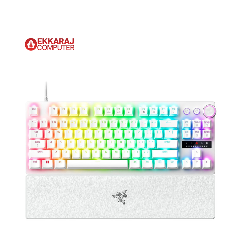 Ekkaraj Computer product keyboard--razer-huntsman-v3-pro-tenkeyless-razer-analog-optical-switch-gen-2---chroma-rgb---en-white-ZCczP